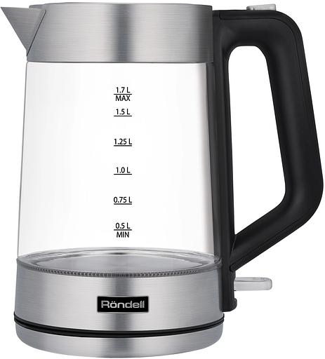 Чайник электрический Rondell RDE-1008 1.7л. 2200Вт прозрачный корпус: стекло фото 3