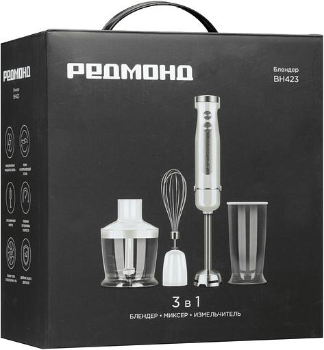 Блендер погружной Redmond BH423 1200Вт белый/серебристый фото 10