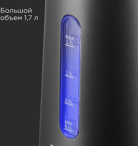 Чайник электрический Redmond KM238 1.7л. 2200Вт серый корпус: стекло фото 7