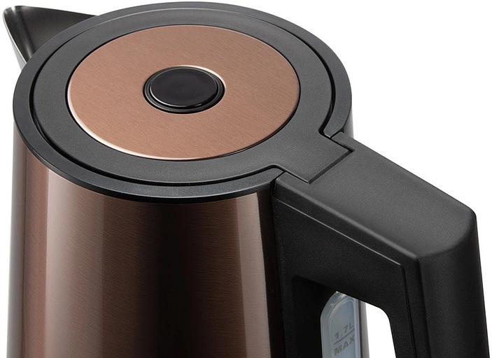 Чайник электрический Redmond KM244 1.7л. 2200Вт коричневый корпус: стекло фото 3