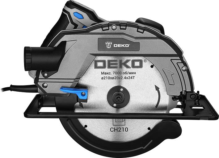 Циркулярная пила (дисковая) Deko CSDK-2500 PRO 2500Вт (ручная) (085-1153) фото 2