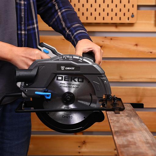 Циркулярная пила (дисковая) Deko CSDK-2500 PRO 2500Вт (ручная) (085-1153) фото 5