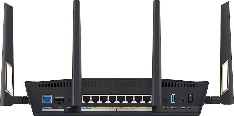 Маршрутизатор ASUS RT-BE88U, черный/желтый, 90IG08V0-MO3N0V фото 4