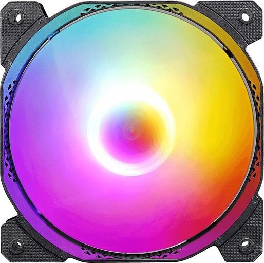 Вентилятор для корпуса Formula Cosmic 14BK FR RGB 140х140x25 черный 3-pin 4-pin (Molex) 22дБ Ret фото 1