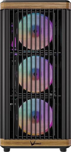 Корпус Formula TimberLine T1 черный без БП ATX 4x120mm 1xUSB2.0 1xUSB3.0 1xUSB3.1 audio bott PSU фото 2