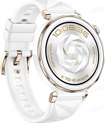 Смарт-часы Huawei Watch GT 5 Pro Jana-B29F 42.49мм 1.32" AMOLED корп.белый рем.белый разм.брасл.:120-190 мм (55020DGW) фото 3