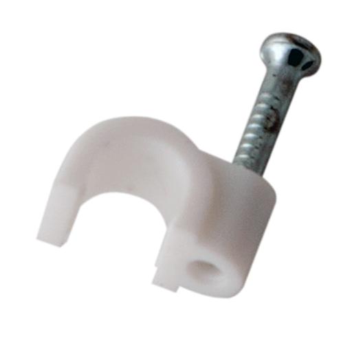 Клеммы,сжим REXANT (07-4004) Крепеж кабеля "круглый" 4 мм. (упак. 50 шт.) фото 1