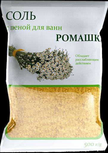 Соль с пеной для ванн "Ромашка" 500 г фото 1