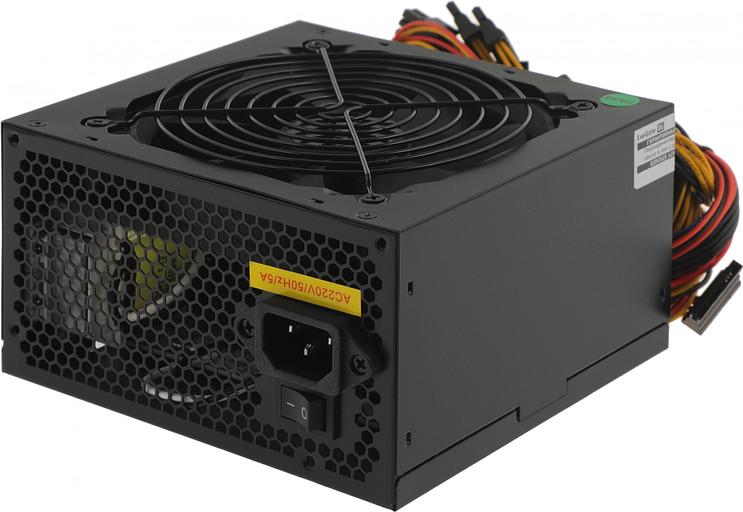 Блок питания 500W Exegate 500NPXE(+PFC), ATX, black, 12cm fan, 24+4pin, 6pin PCI-E, 3*SATA фото 3