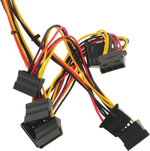 Блок питания 500W Exegate 500NPXE(+PFC), ATX, black, 12cm fan, 24+4pin, 6pin PCI-E, 3*SATA фото 7