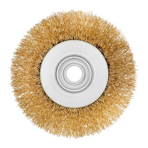 Кордщетка MATRIX 74608 для ушм 100мм м14 ''тарелка'' витая проволока фото 2