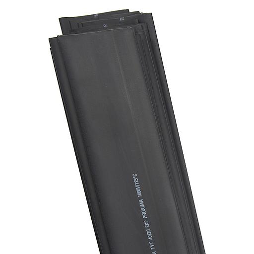 Трубка термоусадочная ТУТ 40/20 черн. (уп.25шт) PROxima EKF tut-40-b-1m фото 1