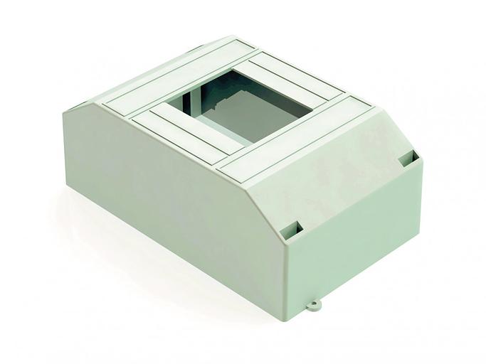 Корпус пластиковый навес. 2-4мод. IP30 бел. DEKraft 31031DEK фото 1