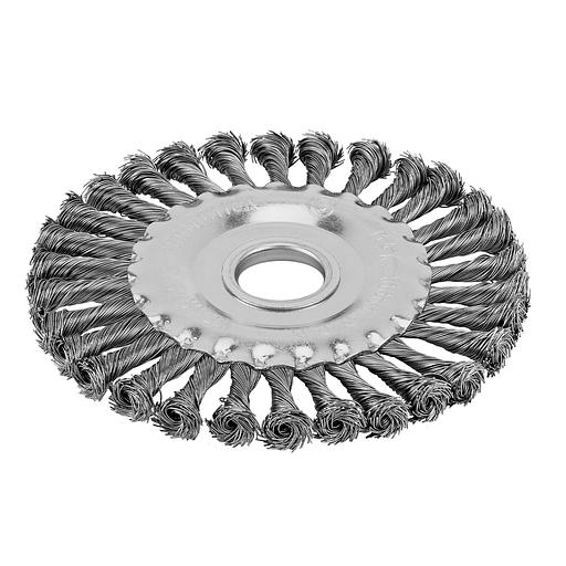 Щетка СИБРТЕХ для УШМ 125 мм, посадка 22,2 мм, плоская 746327 фото 1