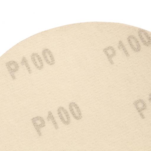 Круг абразивный MATRIX на ворсовой подложке под "липучку", P 100, 125 мм, 10 шт. 73850 фото 3