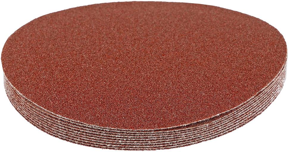 Круг абразивный на ворсовой подложке под "липучку", P 80, 115 мм, 10 шт.// Matrix фото 2