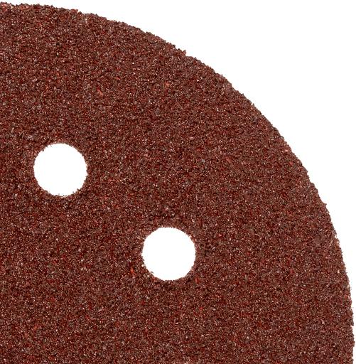 Круг абразивный на ворсовой подложке под "липучку", перфорированный, P 36, 125 мм, 5 шт.// Matrix фото 4
