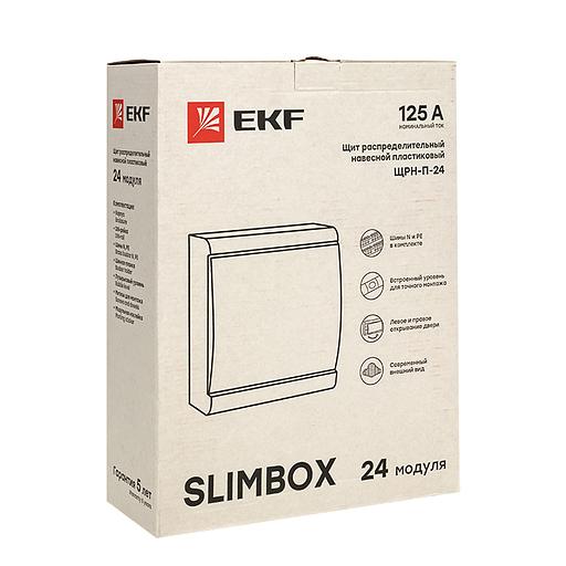 Щит ЩРН-П-24 "SlimBox" IP41 бел. дверца PROxima EKF sb-n-24w фото 2