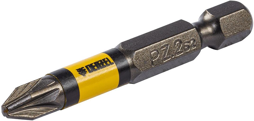 Набор бит комбинированный 3 шт., PZ1, PZ2, PZ3, 50 мм, сталь S2// Denzel фото 6