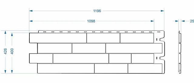 Фасадная панель под песчаник Stein «Тёмный орех» опт фото 3