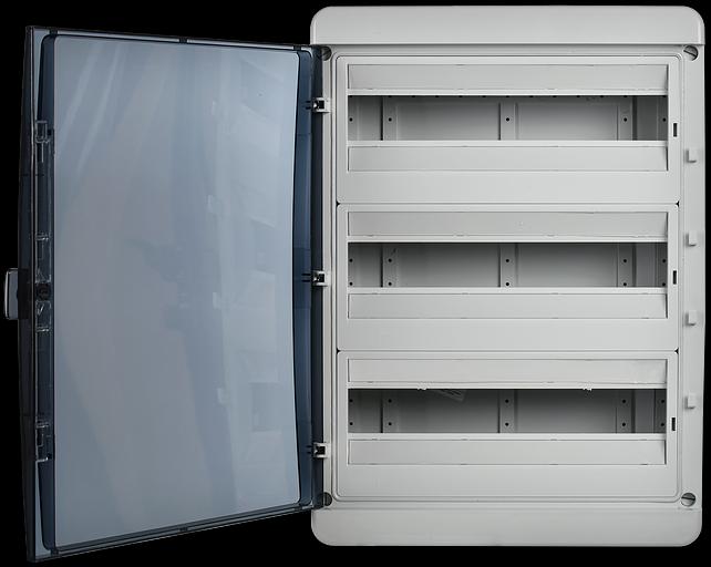 Корпус пластиковый КМПн-54 IP65 черн. прозр. дверь TEKFOR IEK TF5-KP72-N-54-65-K03-K02 фото 3