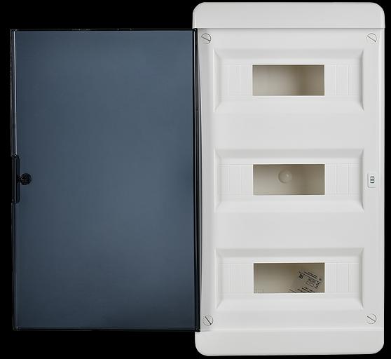 Корпус пластиковый ЩРВ-П-36 IP41 черн. прозр. дверь TEKFOR IEK TF5-KP12-V-36-41-K01-K03 фото 3