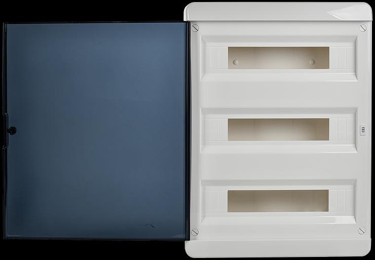 Корпус пластиковый ЩРВ-П-54 IP41 черн. прозр. дверь TEKFOR IEK TF5-KP12-V-54-41-K01-K03 фото 3