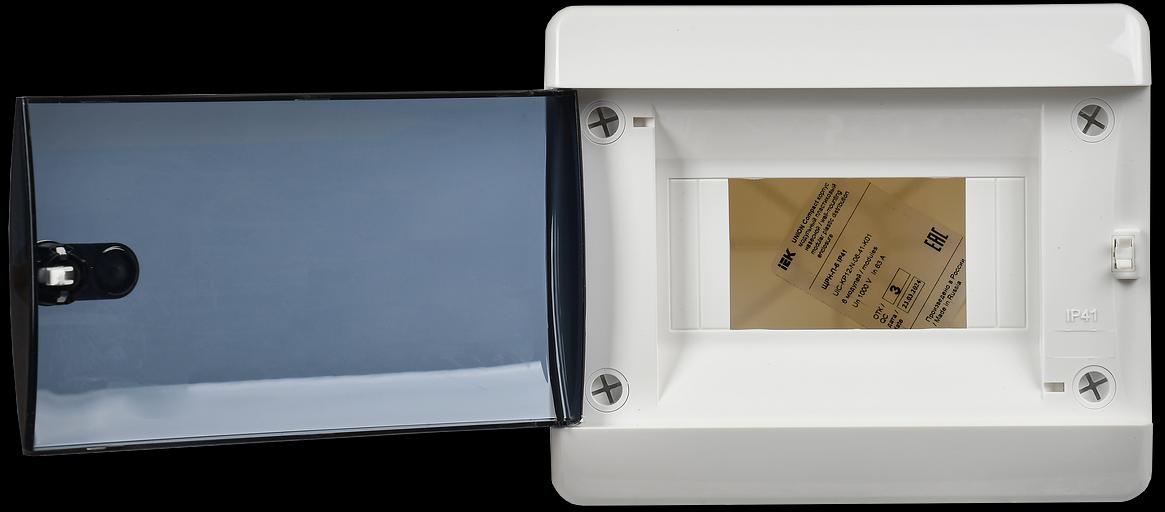 Корпус пластиковый ЩРН-П-6 IP41 черн. прозр. дверь UNION Compact IEK UIC-KP12-N-06-41-K01 фото 3