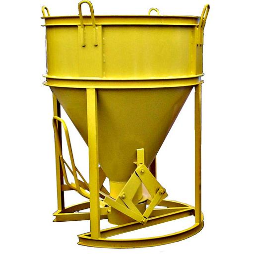 Бадья для бетона круглая с клешневым затвором «Рюмка» БК-0,5 фото 1