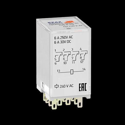 Реле промежуточное OptiRel G RP55-34-24D-6-CO-S/TI фото 1