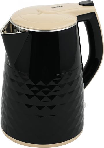 Чайник электрический Centek CT-0025 1.8л. 2000Вт черный/бежевый корпус: металл/пластик (CT-0025 BLACK) фото 2