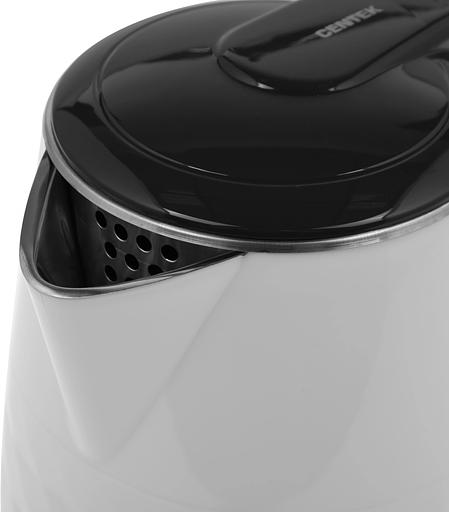 Чайник электрический Centek CT-0025 1.8л. 2000Вт белый/черный корпус: металл/пластик (CT-0025 WHITE) фото 3