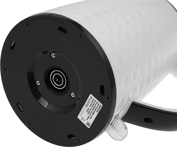 Чайник электрический Centek CT-0025 1.8л. 2000Вт белый/черный корпус: металл/пластик (CT-0025 WHITE) фото 7