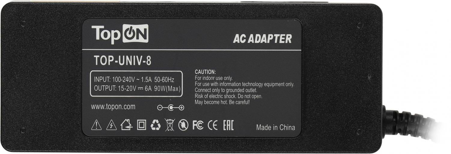 Блок питания TopON 102926 90W 15V-20V 8-connectors 6A от бытовой электросети фото 5