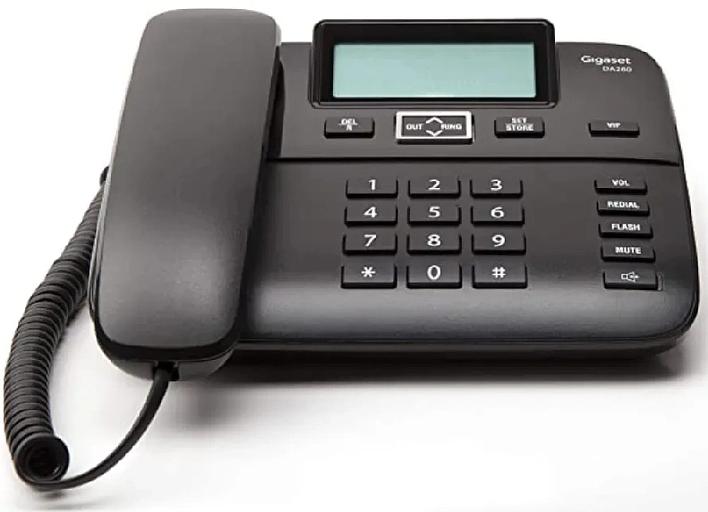 Телефон проводной Gigaset DA260 черный фото 2