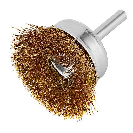 Набор щеток для дрели, 3 шт., 1 Плоская 50 мм, 2 Чашки 25-50 мм, со шпильками фото 2