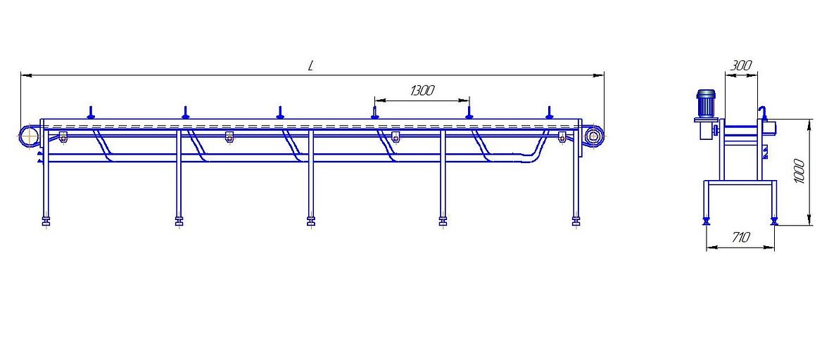 Транспортер разборки потрохов ВИ-1015А фото 3