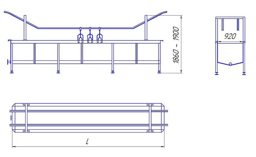 Ванна охлаждения после воскования тушек птицы фото 2