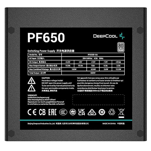 Блок питания ПК Deepcool PF650 (R-PF650D-HA0B-WDEU) фото 3