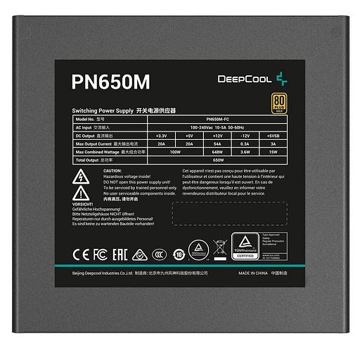 Блок питания ПК Deepcool PN650M (R-PN650M-FC0B-WGEU) фото 3