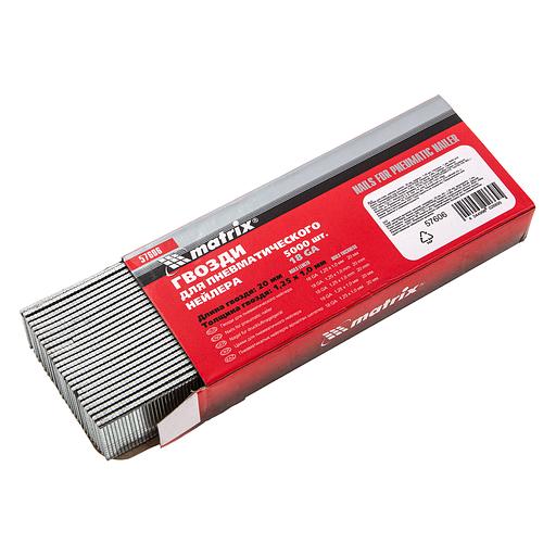 Гвозди для пнев. нейлера, длина - 20 мм, ширина - 1,25 мм, толщина - 1 мм, 5000 шт фото 1