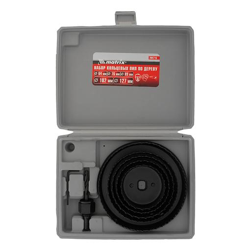 Набор кольцевых пил по дереву, 64-127 мм, 8 предм. фото 1