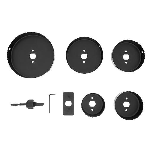 Набор кольцевых пил по дереву, 64-127 мм, 8 предм. фото 3