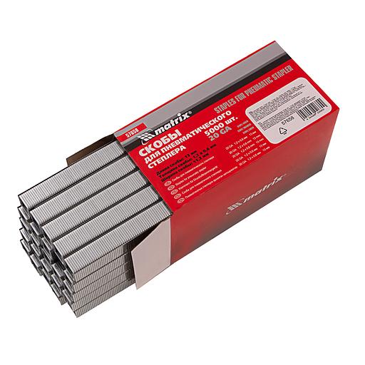 Скобы для пнев. степл., 13 мм, шир. - 1,2 мм, тол. - 0,6 мм, шир. скобы - 11,2 мм, 5000 шт фото 2