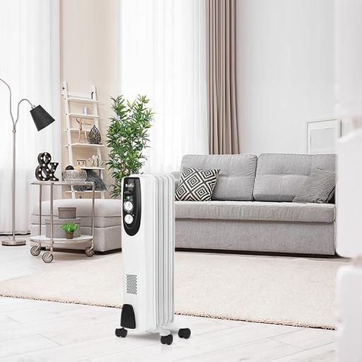 Масляный обогреватель Ballu Classic BOH/CL-05WRN 1000Вт белый фото 4