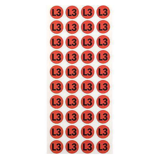 Наклейка "L3" d20мм PROxima EKF an-2-15-2 фото 3