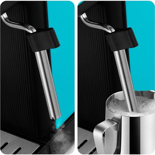 Кофеварка рожковая Kitfort КТ-7461 1350Вт бирюзовый/черный фото 6