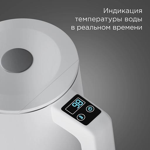 Чайник электрический Redmond SkyKettle KM231S 1.7л. 2200Вт белый корпус: металл/пластик фото 4