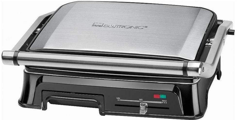 Электрогриль Clatronic KG 3571 2000Вт серебристый/черный фото 1