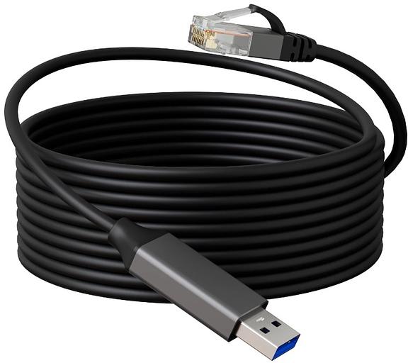 Кабель Buro BU-USB-A-LAN1000-2m USB A (m) RJ-45 (m) 2м черный (пакет) фото 1